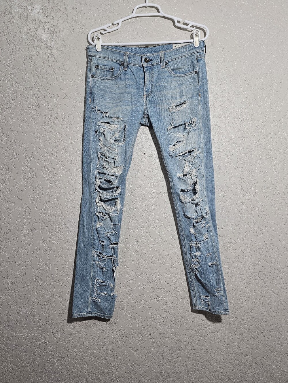 Rag & Bone The Dre Very Distressed Skinny Jeans